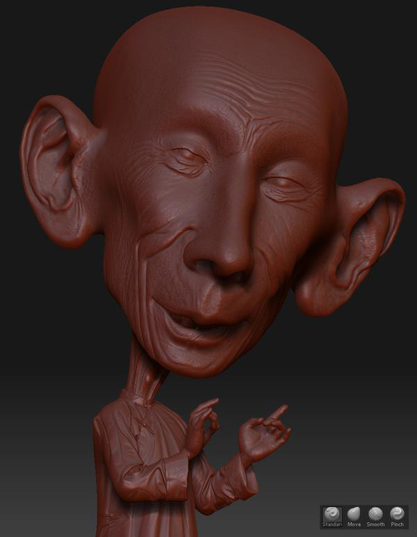 ZBRUSH打造著名相聲演員馬三立 納金網(wǎng)