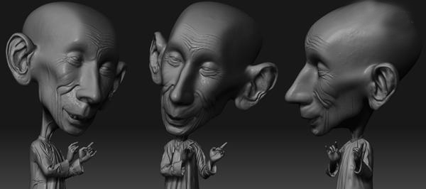 ZBRUSH打造著名相聲演員馬三立 納金網(wǎng)