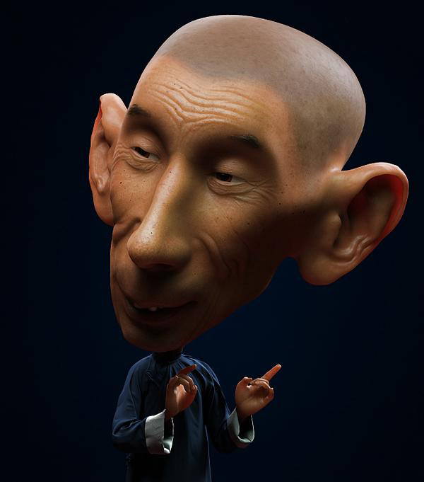 ZBRUSH打造著名相聲演員馬三立 納金網(wǎng)