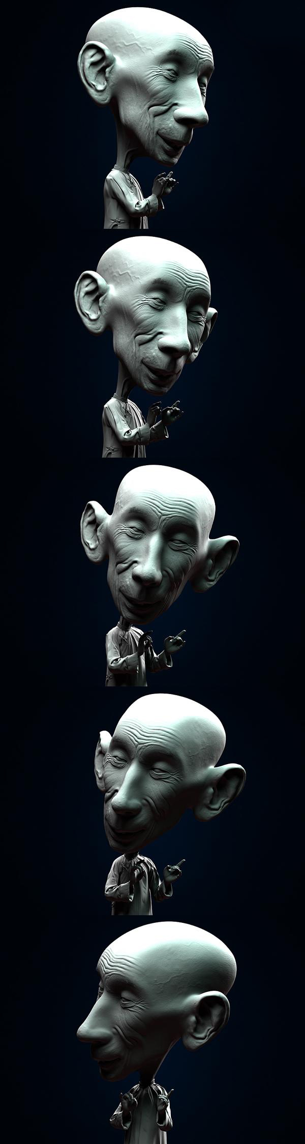 ZBRUSH打造著名相聲演員馬三立 納金網(wǎng)