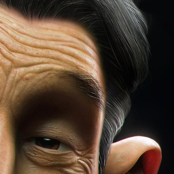 ZBRUSH打造著名相聲演員馬三立 納金網(wǎng)